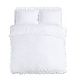 Sleeptime Dekbedovertrek Ruffles Wit