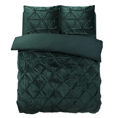 Sleeptime Dekbedovertrek Velvet Pintuck Groen