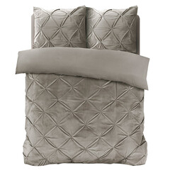 Sleeptime Dekbedovertrek Velvet Pintuck Zand