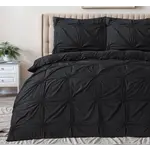 Sleeptime Dekbedovertrek Punch Pintuck Zwart