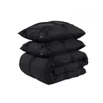 Sleeptime Dekbedovertrek Punch Pintuck Zwart