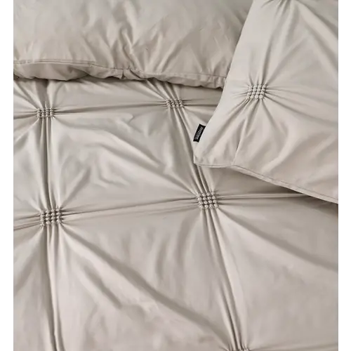 Sleeptime Dekbedovertrek Punch pintuck Taupe