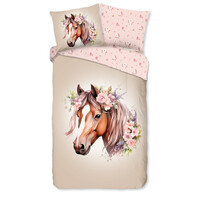 Good morning Dekbedovertrek Avera 140x220 kids r.33107 zand 100% katoen