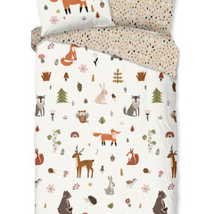 Good morning Dekbedovertrek United 140x220 kids nr.32046 multi 100% katoen