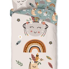 Pure Dekbedovertrek Momo 140x220 microfiber kids nr.30878 zand