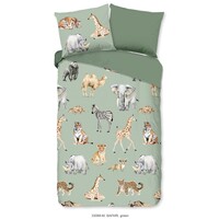 Pure Dekbedovertrek Safari 140x220 microfiber kids nr.33089 groen