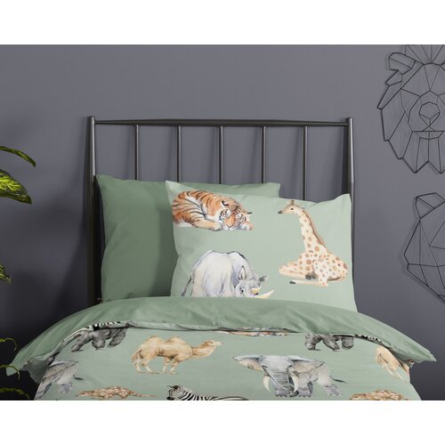 Pure Dekbedovertrek Safari 140x220 microfiber kids nr.33089 groen