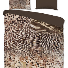 Pure Dekbedovertrek Skins microfiber nr.20107 bruin