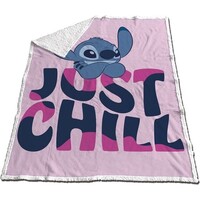 Disney Lilo & Stitch Fleeceplaid, Just Chill - 120 x 150 cm - Sherpa Fleece