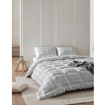 Sleeptime All-in one Lazy dekbed Deep check Wit - Met Kussensloop