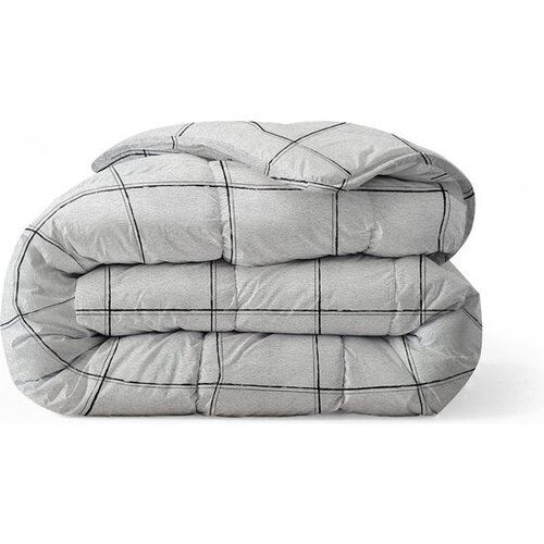 Sleeptime All-in one Lazy dekbed Deep check Wit - Met Kussensloop