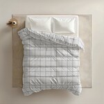 Sleeptime All-in one Lazy dekbed Deep check Wit - Met Kussensloop