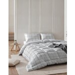 Sleeptime All-in one Lazy dekbed Deep check Wit - Met Kussensloop
