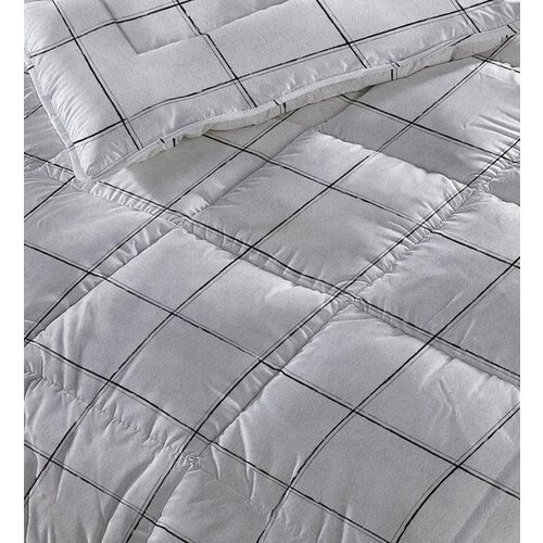 Sleeptime All-in one Lazy dekbed Deep check Wit - Met Kussensloop