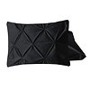 Sleeptime Velvet Pintuck 2pack kussenslopen Zwart