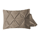 Dreamtime Velvet Pintuck 2pack kussenslopen Taupe