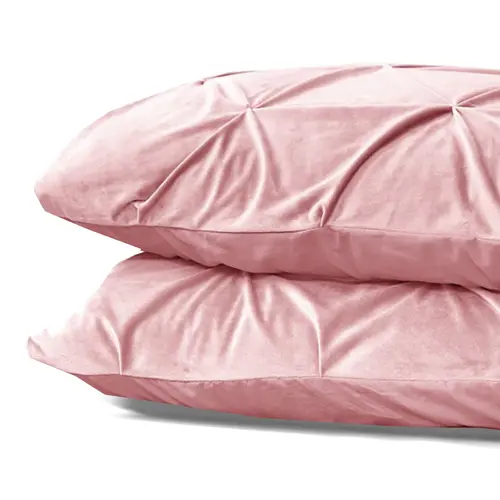 Sleeptime Velvet Pintuck 2pack kussenslopen Roze