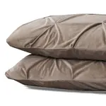 Sleeptime Velvet Pintuck 2pack kussenslopen Taupe