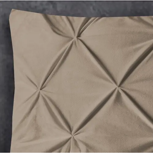 Sleeptime Velvet Pintuck 2pack kussenslopen Taupe