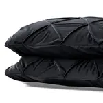 Sleeptime Velvet Pintuck 2pack kussenslopen Zwart