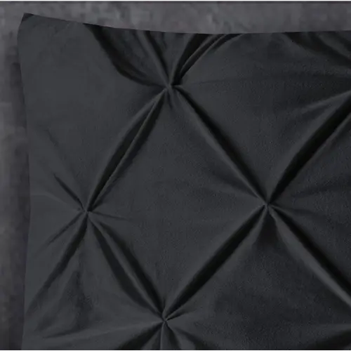 Sleeptime Velvet Pintuck 2pack kussenslopen Zwart