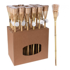 Koopman BAMBOE FAKKEL NATUURLIJK CITRONELLA Ø9X76CM - 1 stuk