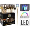 Koopman Tuinfakkel bamboe LED citronella - Led verlichting - 1 stuk