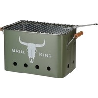 Koopman Houtskoolbarbecue Rechthoek - Mat Groen - 32x20x20 cm