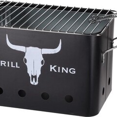 Koopman Houtskoolbarbecue Rechthoek - Mat Zwart - 32x20x20 cm