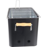 Koopman Houtskoolbarbecue Rechthoek - Mat Zwart - 32x20x20 cm