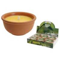 Koopman 3-PACK - CITRONELLA KAARS IN TERRACOTTA