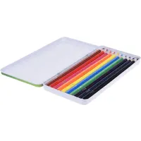 Koopman Kleurpotloden set in metalen doosje 10 kleuren