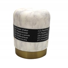 Huis en Bed Marmeren peperstrooier 7 x 8 cm