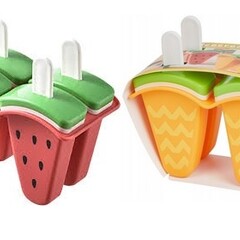 Huis en Bed IJslolly Maker 2 sets x 4 pcs (2 kleuren)