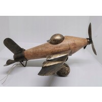 Huis en Bed Beeldje, vliegtuigmodel, decoratief