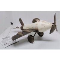 Huis en Bed Beeldje, decoratief model van een vliegtuig
