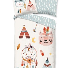 Good morning Dekbedovertrek Dreamy flanel kids nr.33029 multi