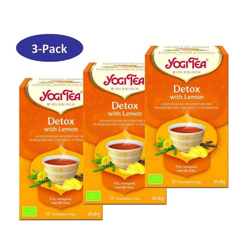 Yogi 3 Pack - Tea Detox With Lemon Bio X6