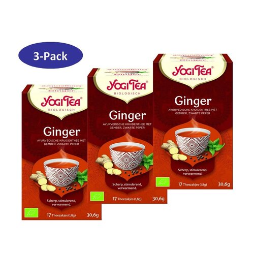 Yogi 3 Pack - Tea Ginger Bio X6