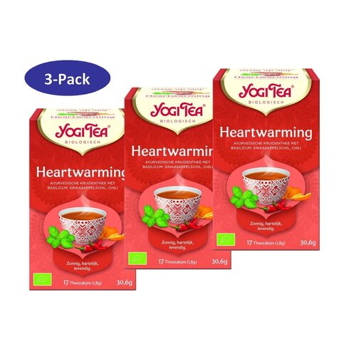 Yogi 3 Pack - Tea Heartwarming Bio X6