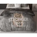 Sleeptime Dekbedovertrek Stronger Grijs