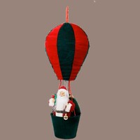 Huis en Bed Kerstfiguur in ballon - beer - groen
