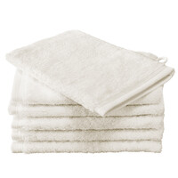 De Witte Lietaer Washandjes Contessa, Vanilla - 16 x 21 cm - 6 stuks - Katoen