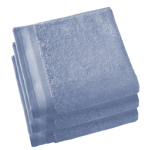 De Witte Lietaer Handdoeken Contessa, Stone Blue - 50 x 100 cm - 3 stuks - Katoen