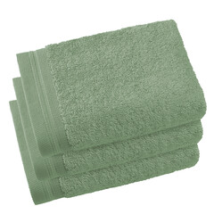 De Witte Lietaer Gastendoekjes Contessa, Sea Green - 40 x 60 cm - 3 stuks - Katoen