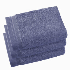 De Witte Lietaer Gastendoekjes Contessa, Sapphire Blue - 40 x 60 cm - 3 stuks - Katoen
