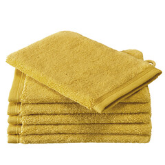 De Witte Lietaer Washandjes Contessa, Oker - 16 x 21 cm - 6 stuks - Katoen