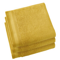 De Witte Lietaer Handdoeken Contessa, Oker - 50 x 100 cm - 3 stuks - Katoen