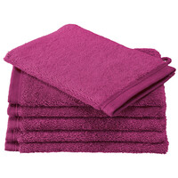 De Witte Lietaer Washandjes Contessa, Magenta - 16 x 21 cm - 6 stuks - Katoen