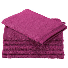 De Witte Lietaer Washandjes Contessa, Magenta - 16 x 21 cm - 6 stuks - Katoen